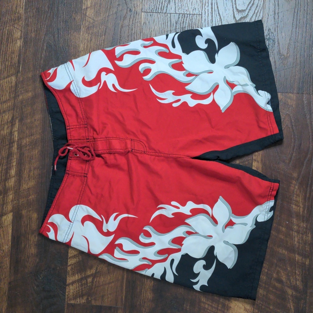 Berts Surf Shop Swim Shorts with Wax Comb Size 34